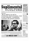 Research paper thumbnail of „Mi-ar plăcea să văd în continuare destructurarea, încă și mai radicală, a modelelor canonice din poezia română” (interviu de Elena Vlădăreanu)