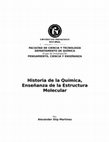 Research paper thumbnail of Historia de la química, enseñanza de la estructura molecular