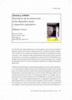 Research paper thumbnail of Reseña de Locura y crimen. Nacimiento de la intersección entre dispositivo penal y dispositivo psiquiátrico, de Máximo Sozzo