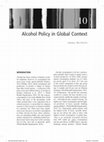 Research paper thumbnail of Alcohol Policy in Global Context