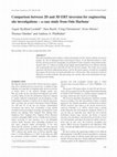 Research paper thumbnail of Comparison of 2D and 3D inversion for ERT engineering site investigations – A case study from Oslo Harbor, in Near Surface Geophysics