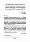 Research paper thumbnail of Descomposición, violencia política e intervencionismo externo en América Latina