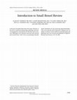 Research paper thumbnail of REVIEW: Introduction to Small Bowel Review