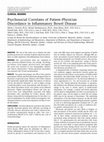 Research paper thumbnail of Psychosocial correlates of patient-physician discordance in inflammatory bowel disease