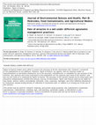 Research paper thumbnail of Fate of atrazine in a soil under different agronomic management practices