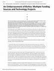 Research paper thumbnail of An Embarrassment of Riches: Multiple Funding Sources and Technology Projects