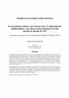 Research paper thumbnail of El experimento chileno y los Chicago Boys: la aplicación del neoliberalismo y sus efectos socioeconómicos en Chile durante la década de 1970