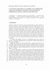 Research paper thumbnail of LA NUOVA FASE DELLA GUERRA ALLE DROGHE A RIO DE JANEIRO: POLIZIA E SOGGEZIONE CRIMINALE NELLE FAVELAS PACIFICATE