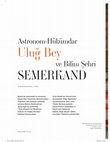 Research paper thumbnail of Astronom-Hükümdar Uluğ Bey ve Bilim Şehri Semerkand