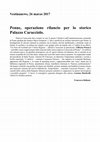 Research paper thumbnail of Penne, operazione rilancio per lo storico Palazzo Caracciolo.