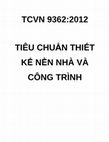 Research paper thumbnail of TCVN 9362 2012 tieu chuan thiet ke nen nha va cong trinh