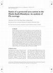 Research paper thumbnail of Status of a protected area system in the Hindu Kush-Himalayas: An analysis of PA coverage