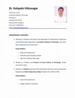 Research paper thumbnail of modified resume of Vidyasagar.doc