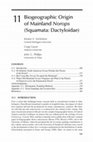 Research paper thumbnail of Nicholson et al 2017 Biogeographic origin of mainland Norops Squamata Dactyloidae