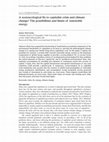 Research paper thumbnail of A socioecological fix to capitalist crisis and climate change? The possibilities and limits of renewable energy