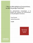 Research paper thumbnail of Vers un débat global sur l’extractivisme, au-delà du partage Nord/Sud. La primarisation économique à la lumière des analyses de l'extractivisme et des principales ressources.