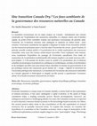 Research paper thumbnail of Une transition Canada Dry ? Les faux-semblants de la gouvernance des ressources naturelles au Canada