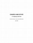 Research paper thumbnail of Church and State: a mapping exercise - by Frank Cranmer, John Lucas and Bob Morris