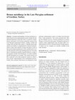 Research paper thumbnail of Bronze metallurgy in the Late Phrygian settlement of Gordion, Turkey