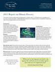 Research paper thumbnail of 2011 Report on Illinois Poverty