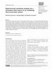 Research paper thumbnail of Experimental sensitivity analysis via a secondary heat source in an oscillating thermoacoustic system