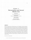 Research paper thumbnail of Personality and Social Media Use