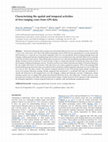 Research paper thumbnail of Characterising the spatial and temporal activities of free-ranging cows from GPS data