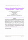 Research paper thumbnail of Analyzing Factors Affecting the Adoption of Cloud Computing: A Case of Turkey