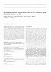 Research paper thumbnail of Evaluation of mixed permutation codes in PLC channels, using Hamming distance profile