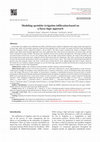 Research paper thumbnail of Modeling sprinkler irrigation infiltration based on a fuzzy-logic approach