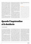 Research paper thumbnail of Quando l'inquietudine si fa desiderio