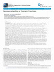 Research paper thumbnail of Reconstructability of Epistatic Functions