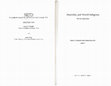 Research paper thumbnail of Judaism and Disability (in Disability and World Religions: An Introduction; edited by Darla Schumm and Michael Stoltzfus.  Baylor University Press, 2016)