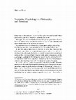 Research paper thumbnail of Nietzsche: Psychology vs. Philosophy, and Freedom