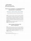 Research paper thumbnail of Acerca de la enseñanza y el aprendizaje de la demostración en matemáticas