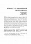 Research paper thumbnail of Bioethics and the identity of the human person