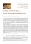 Research paper thumbnail of Les parures des premières sociétés du Néolithique précéramique de Chypre Apport des gisements de Klimonas et de Shillourokambos