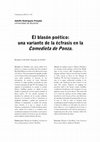 Research paper thumbnail of Adolfo R. Posada - El blasón poético:  una variante de la écfrasis en la Comedieta de Ponza (Colindancias, 2015).