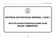 Research paper thumbnail of KRITERIA KETUNTASAN MINIMAL ( KKM )