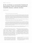 Research paper thumbnail of Il De excellentia ac praestantia hominis di Bartolomeo Facio fra fonti patristiche, modelli classici, schemi retorici, MEFRM_128-1.pdf