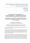 Research paper thumbnail of "Reasonableness" oder "Verhältnismäßigkeit" von Grundrechtseinschränkungen  -  Gemeinsamkeiten und Unterschiede zwischen südafrikanischer Verfassung und deutschem Grundgesetz