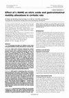 Research paper thumbnail of Effect of L-NAME on nitric oxide and gastrointestinal motility alterations in cirrhotic rats