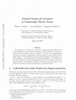 Research paper thumbnail of General Notion of Curvature in Catastrophe Theory Terms