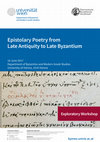 Research paper thumbnail of Epistolary Poetry from Late Antiquity to Late Byzantium