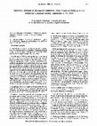 Research paper thumbnail of Abstracts, Division of Biological Chemistry, 190th National Meeting of the American Chemical Society, September 8-13, 1985