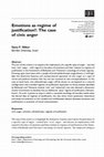 Research paper thumbnail of  “Emotions as Regime of Justification? The Case of Philanthropic Civic Anger,” European Journal of Social Theory (2011), 14, 2: 301-320.