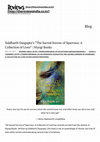 Research paper thumbnail of Siddharth Dasgupta’s “The Sacred Sorrow of Sparrows: A Collection of Lives”, Niyogi Books