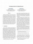 Research paper thumbnail of Versioning systems for evolution research