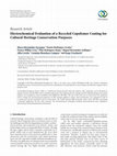 Research paper thumbnail of Electrochemical Evaluation of a Recycled Copolymer Coating for Cultural Heritage Conservation Purposes