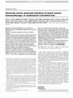 Research paper thumbnail of Ultrarush versus semirush initiation of insect venom immunotherapy: A randomized controlled trial